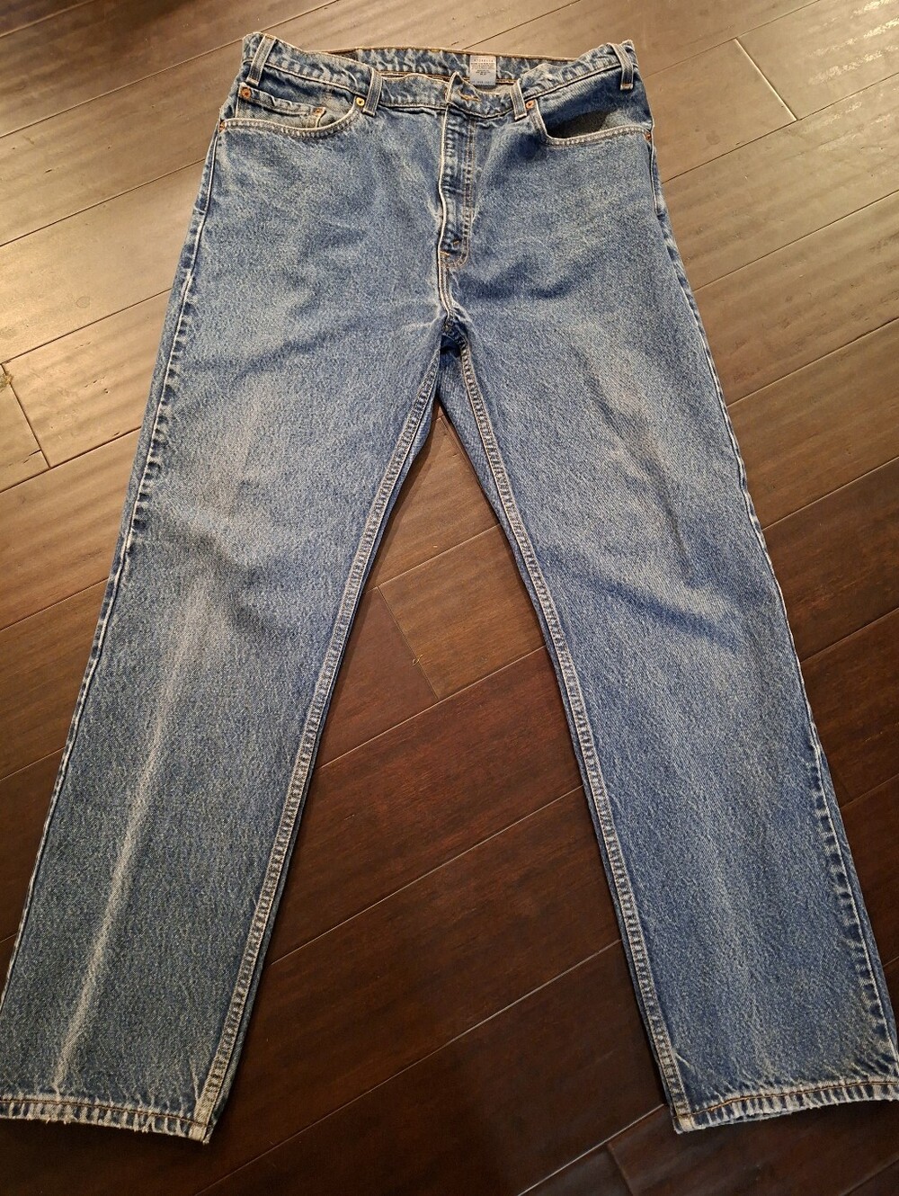 Vintage 90s Levi's 505 Regular Fit Straight Leg Jeans Mens 38x32 Stonewash
